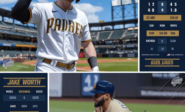 Padres vs Milwaukee Brewers match player stats