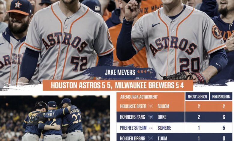 milwaukee brewers vs houston astros match player stats​