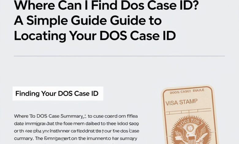 Where Can I Find DOS Case ID